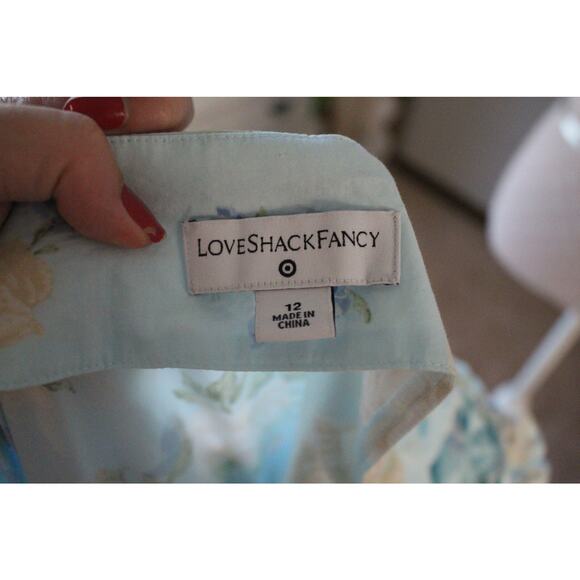 Beautiful LoveShackFancy  Estelle Blue Floral Dress - Picture 6 of 6